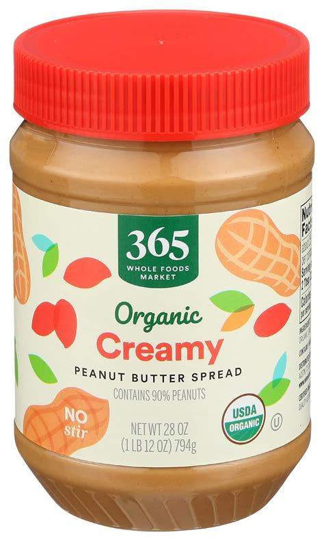 whole foods 365 organic creamy peanut butter